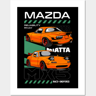 Miata MX5 Posters and Art